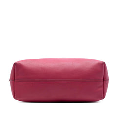 Prada Vitello Daino Embossed Canapa Logo Open Convertible Tote