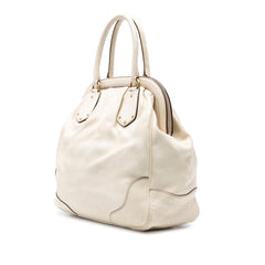 Prada Vitello Daino Frame Tote