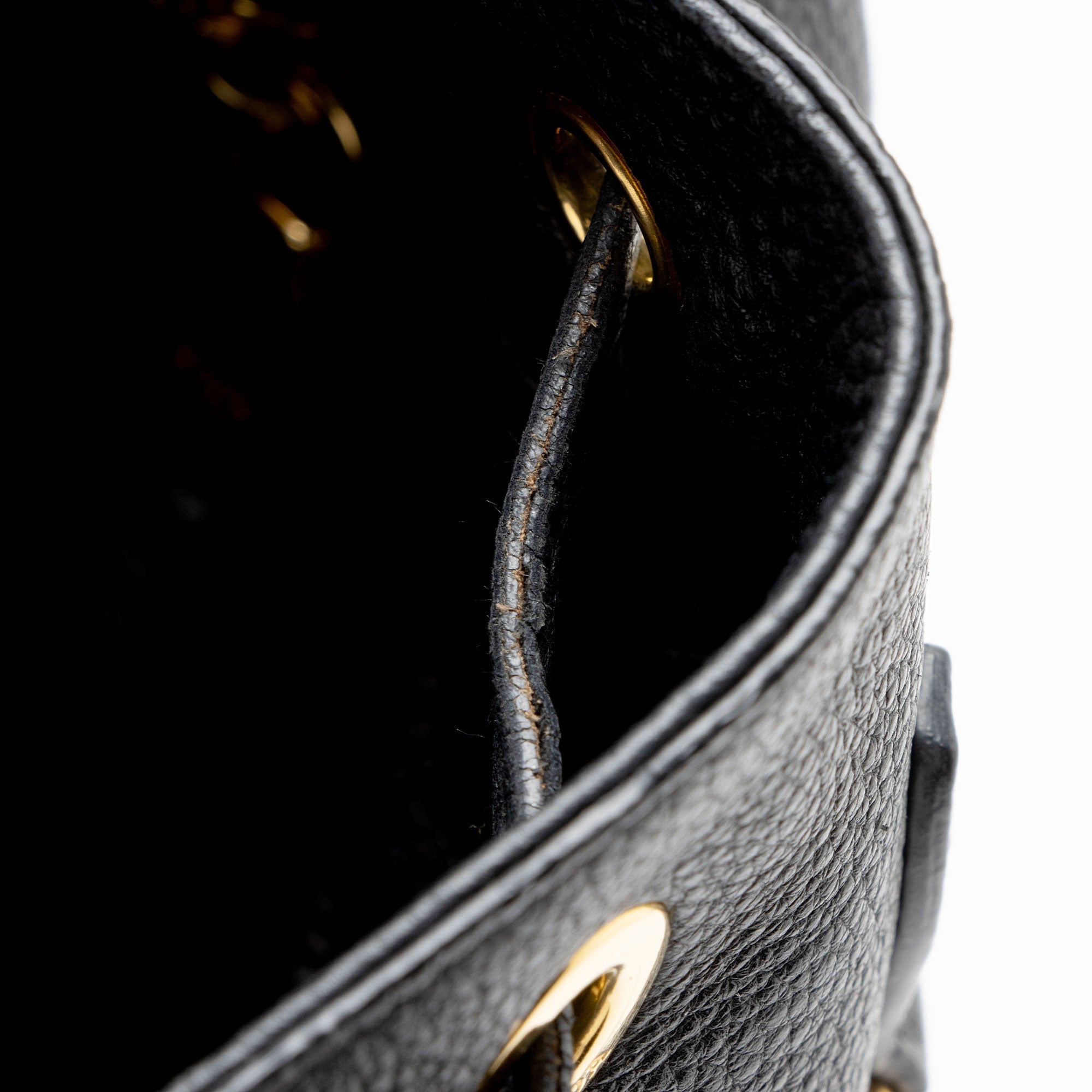 Prada Vitello Daino Drawstring Flap Backpack