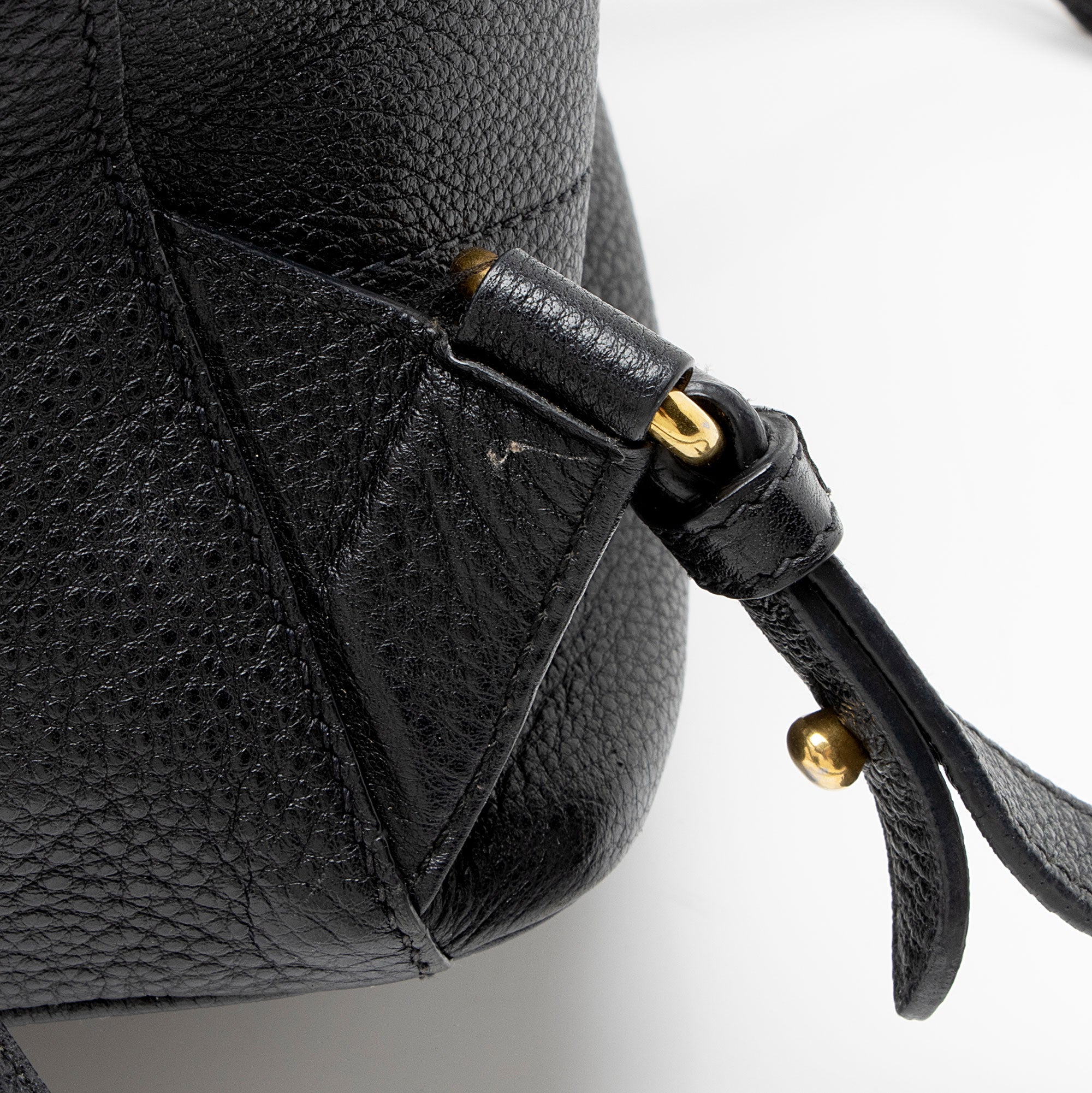 Prada Vitello Daino Drawstring Flap Backpack