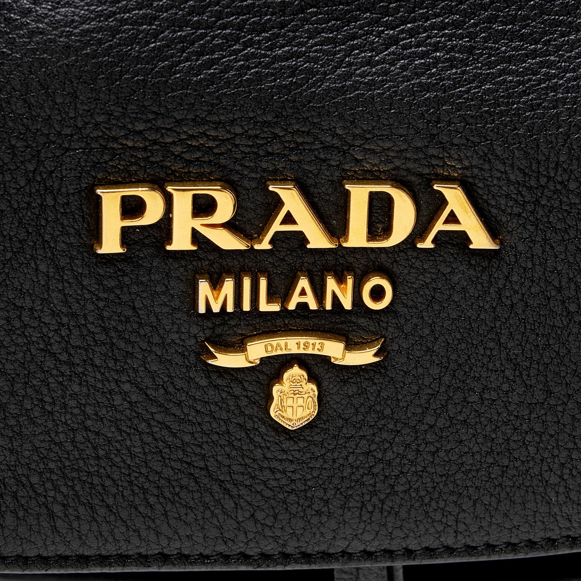 Prada Vitello Daino Drawstring Flap Backpack