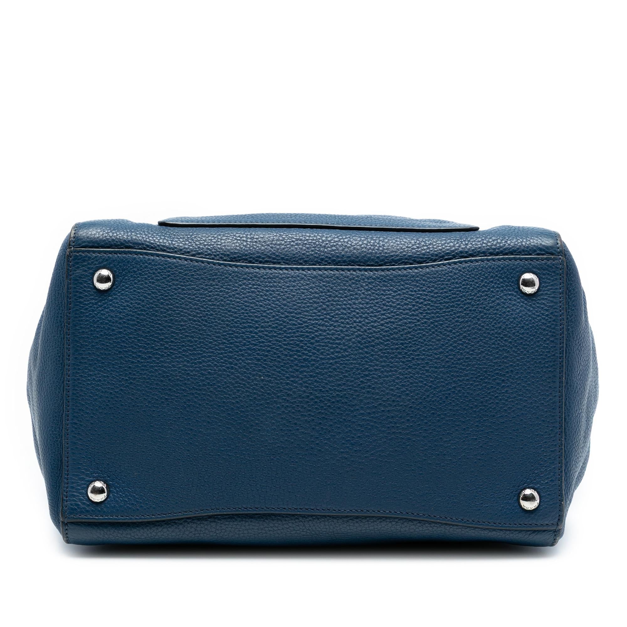 Prada Vitello Daino Front Pocket Open Convertible Tote