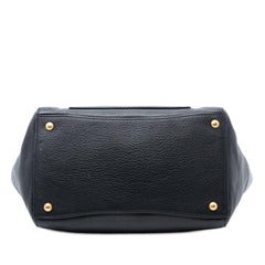 Prada Vitello Daino Front Pocket Open Convertible Tote