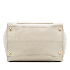 Prada Vitello Daino Front Pocket Open Convertible Tote