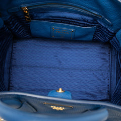 Prada Vitello Daino Front Pocket Open Convertible Tote