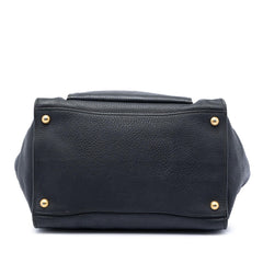 Prada Vitello Daino Front Pocket Open Convertible Tote