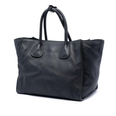Prada Vitello Daino Front Pocket Open Convertible Tote
