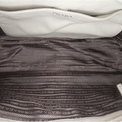 Prada Vitello Daino Front Pocket Shoulder Bag