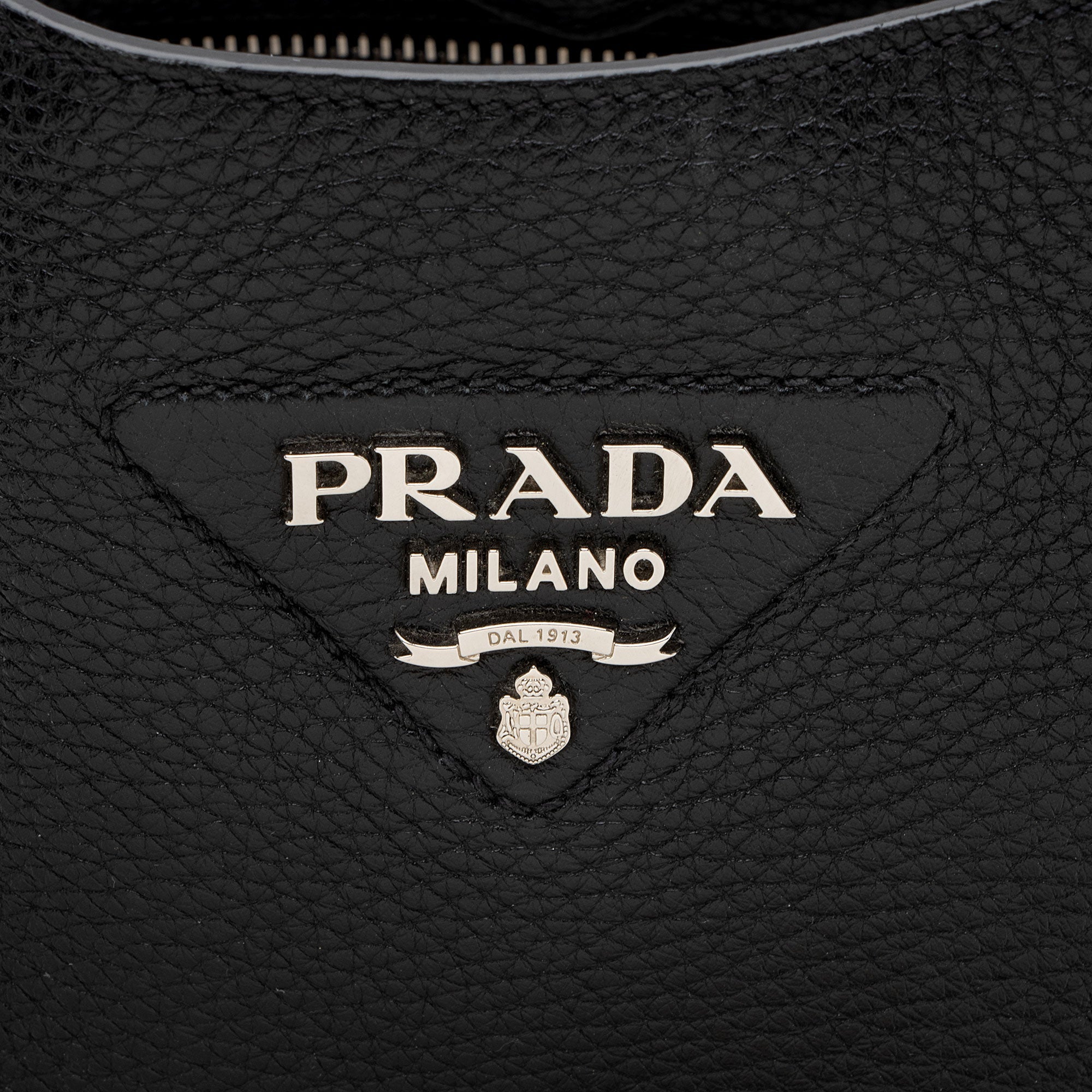Prada Vitello Daino Logo Medium Soft Messenger