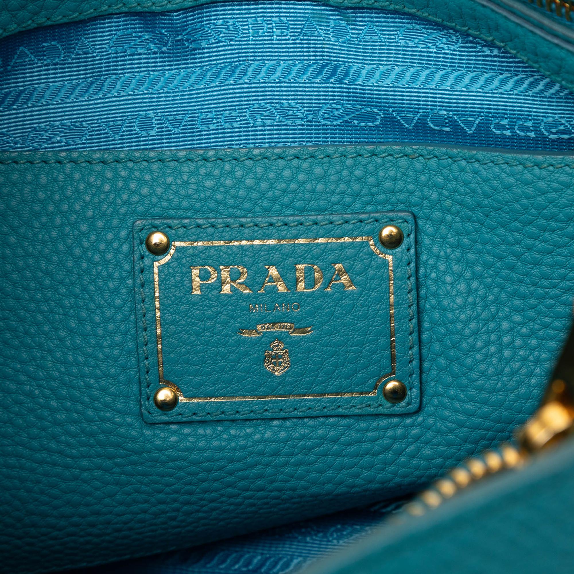 Prada Vitello Daino Open Convertible Tote