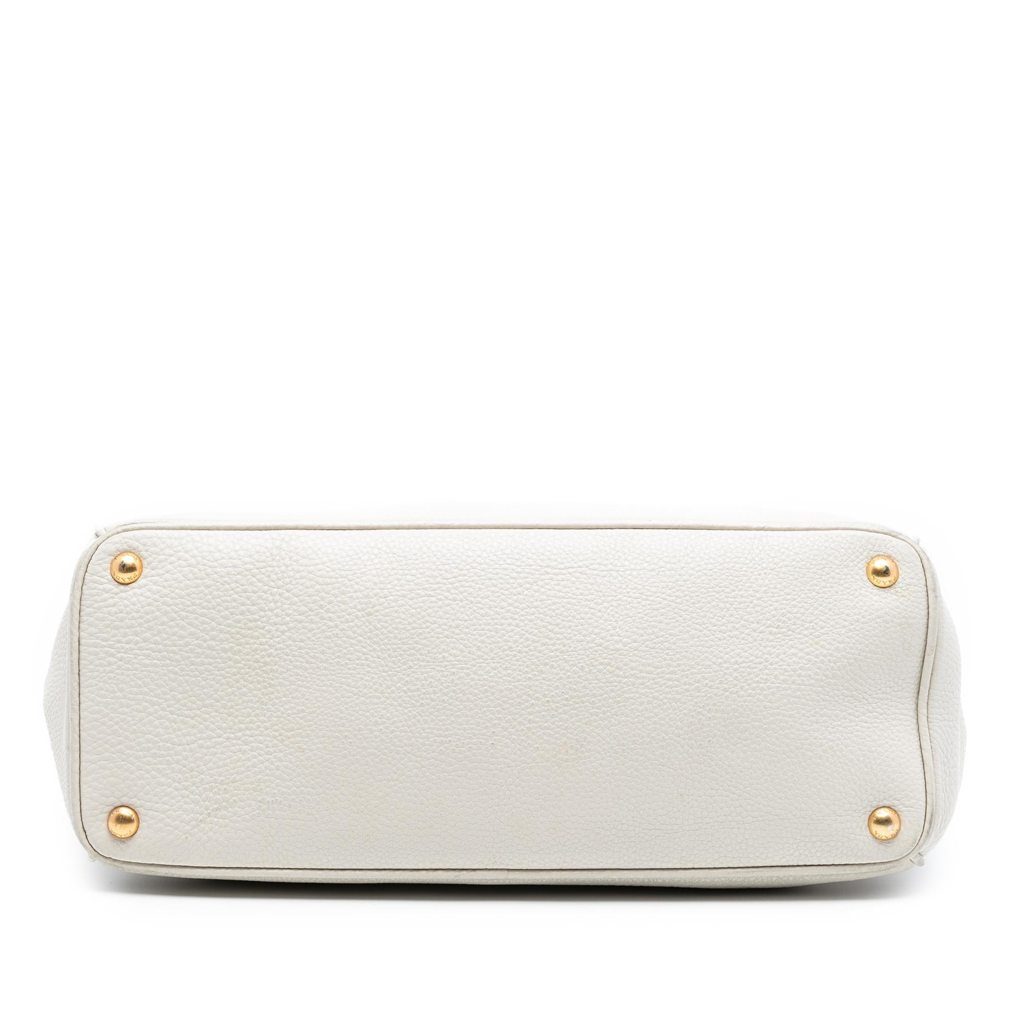 Prada Vitello Daino Open Convertible Tote