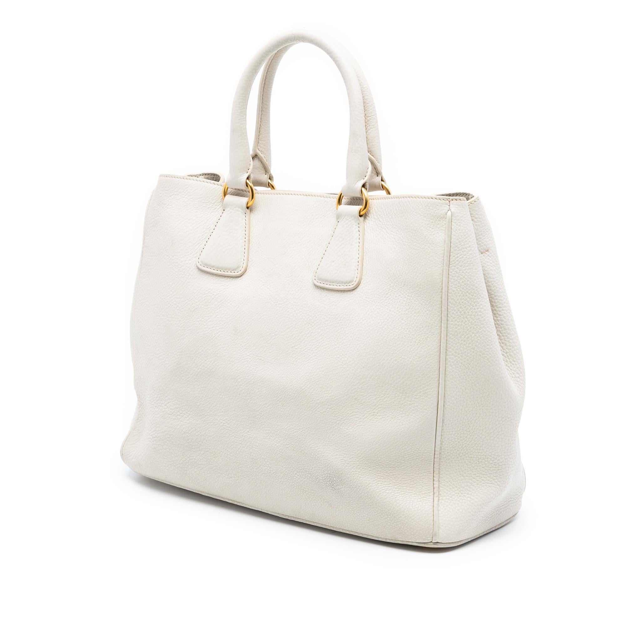 Prada Vitello Daino Open Convertible Tote