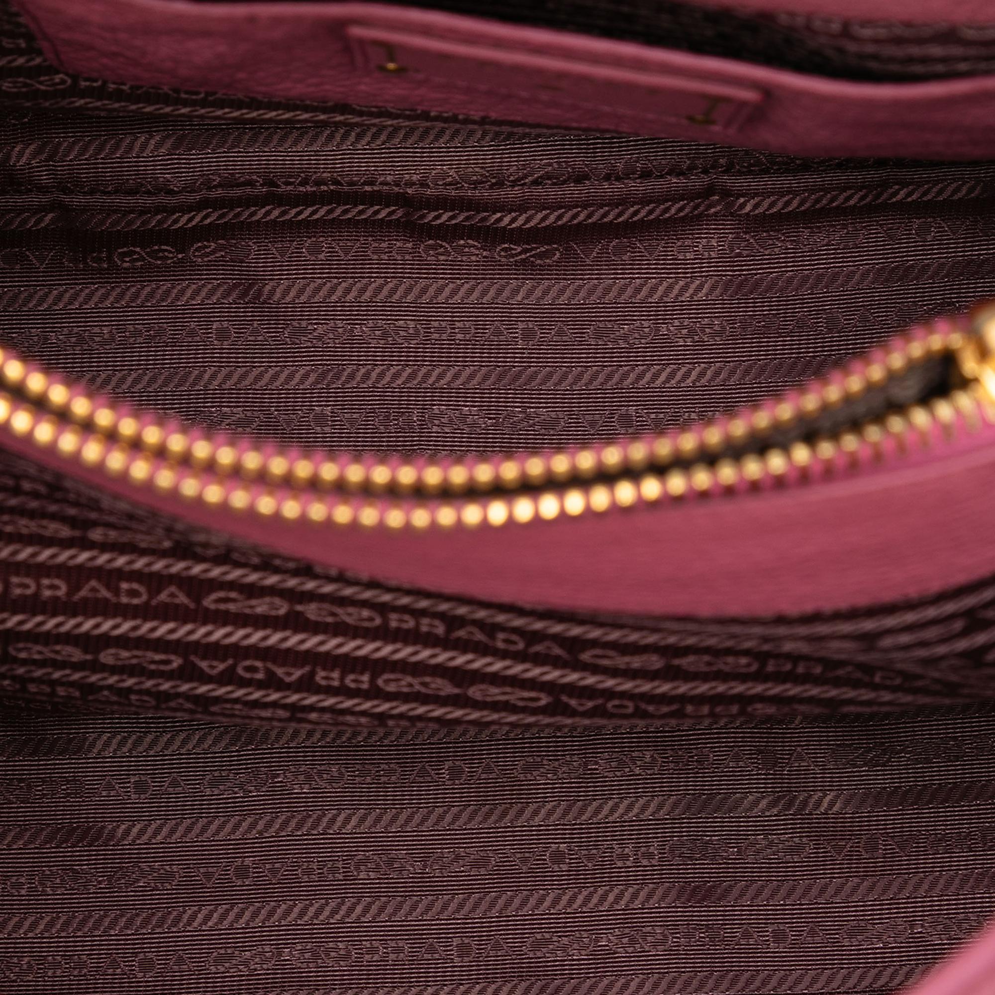 Prada Vitello Daino Open Convertible Tote