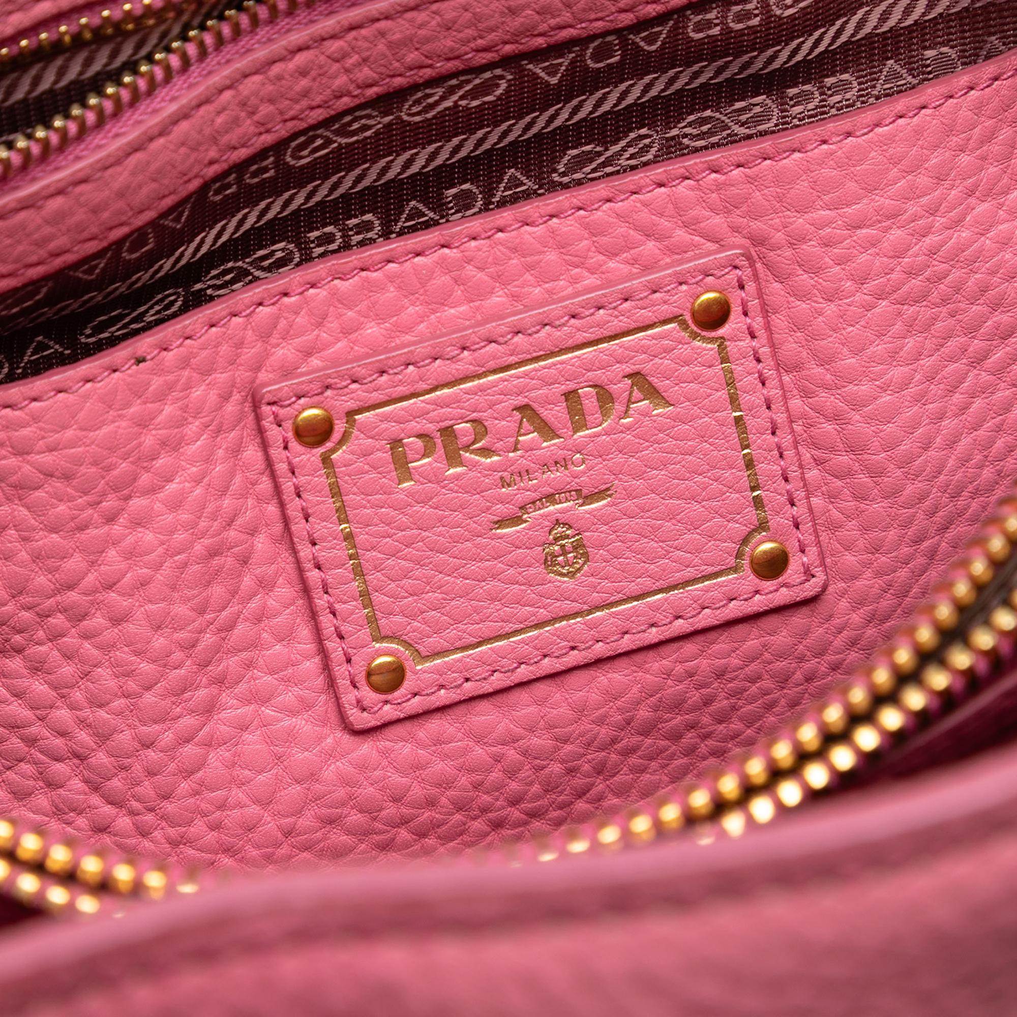 Prada Vitello Daino Open Convertible Tote