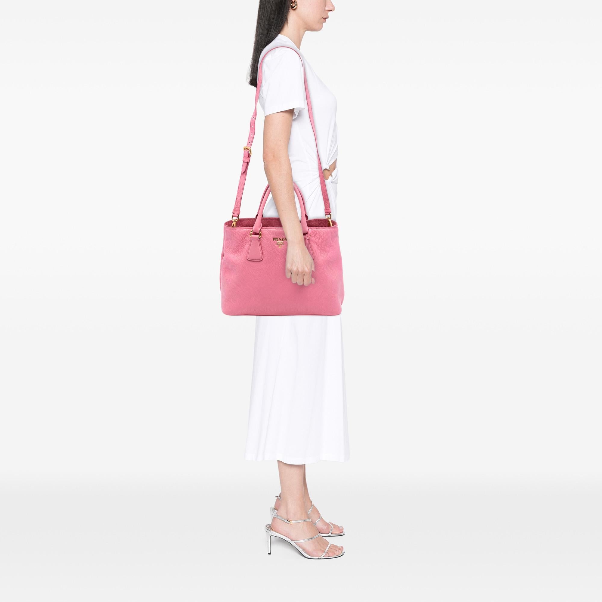 Prada Vitello Daino Open Convertible Tote