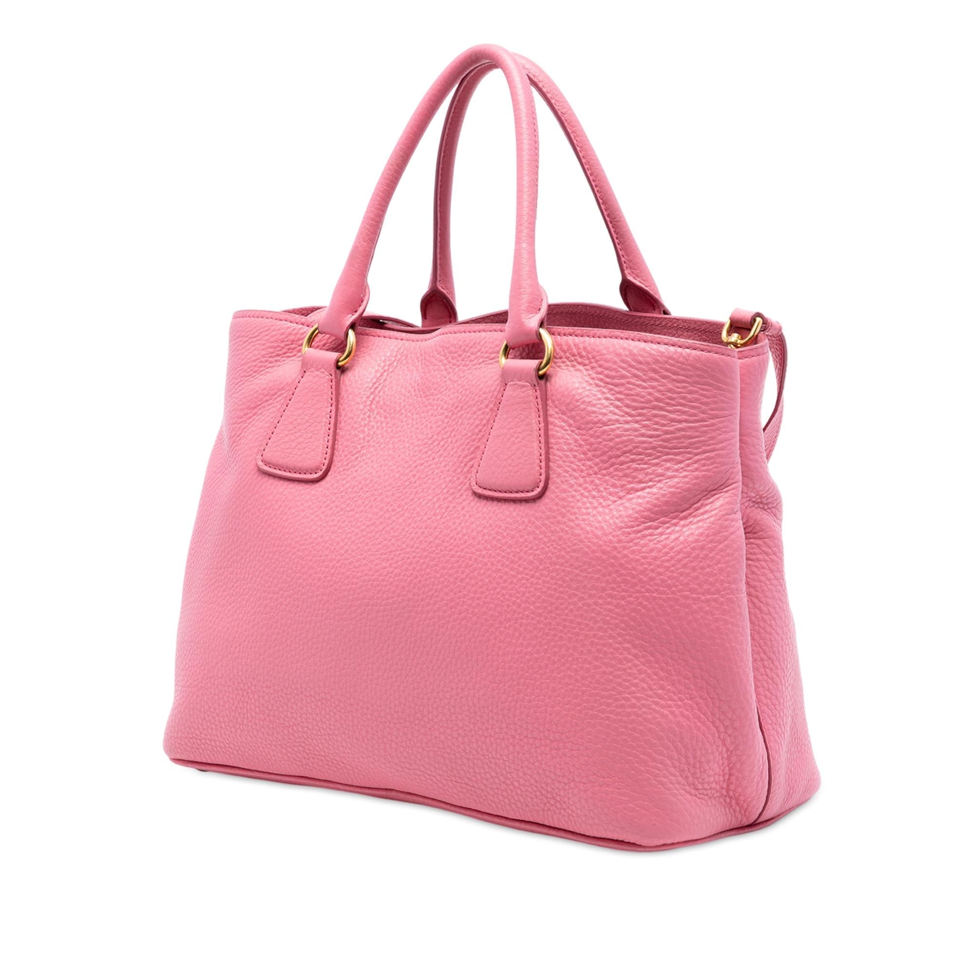 Prada Vitello Daino Open Convertible Tote