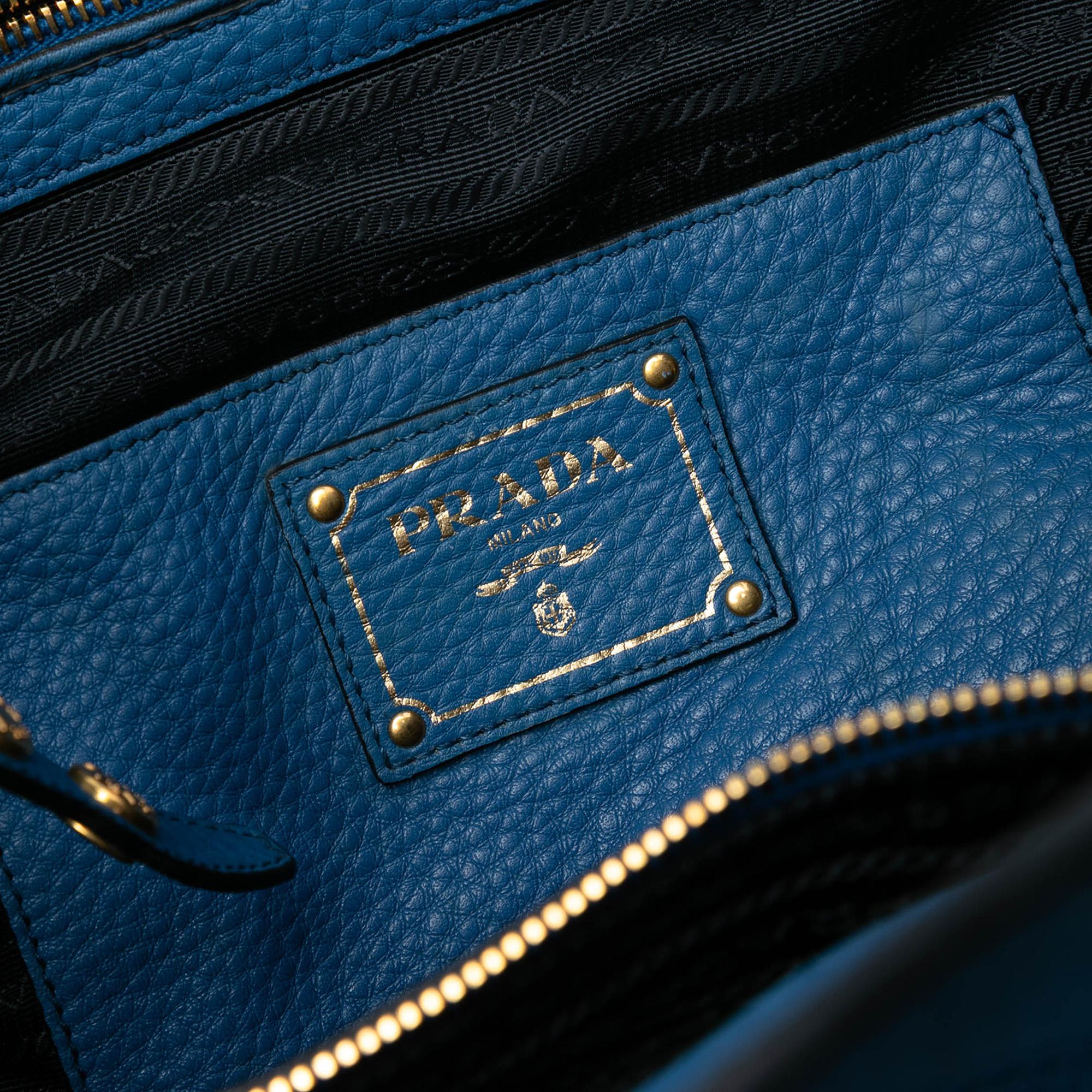 Prada Vitello Daino Open Convertible Tote