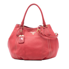 Prada Vitello Daino Open Convertible Tote