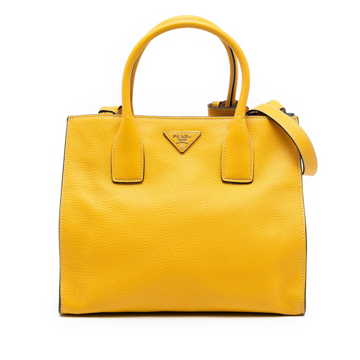 Prada Vitello Daino Open Convertible Tote