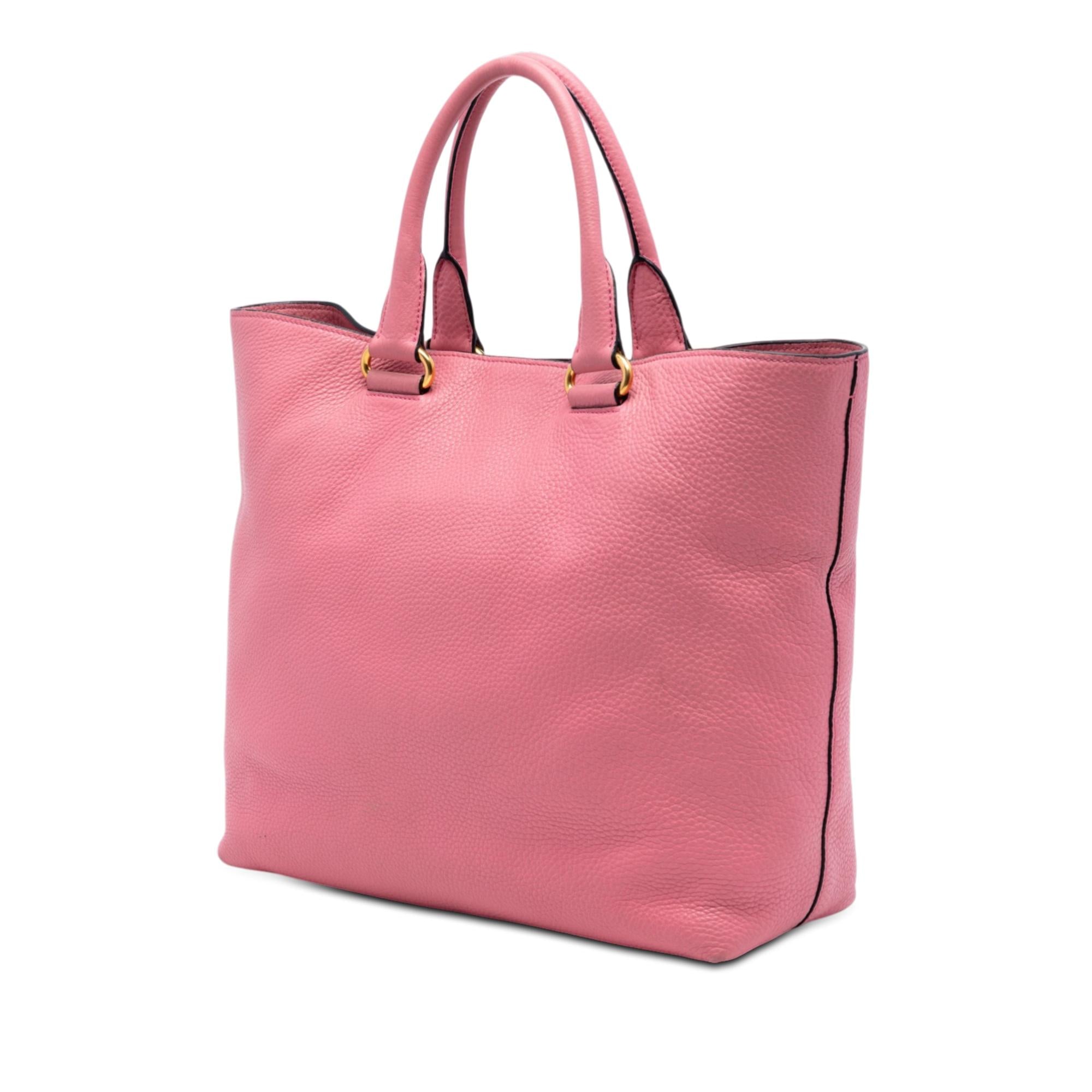 Prada Vitello Daino Open Convertible Tote