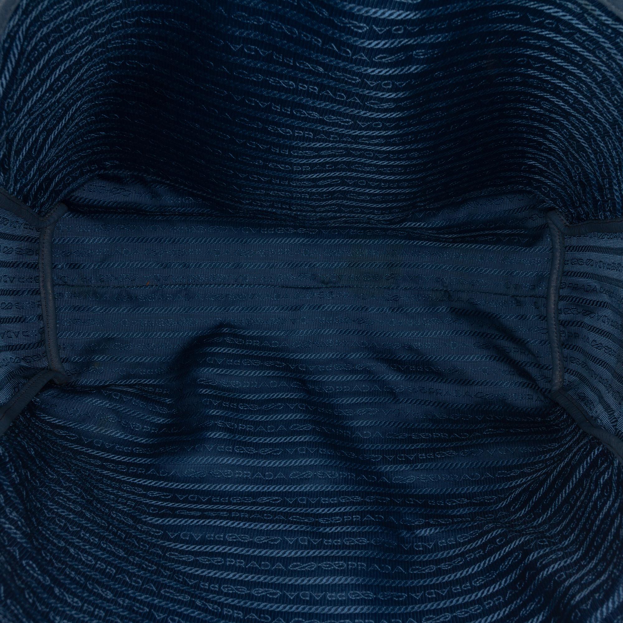 Prada Vitello Daino Open Convertible Tote