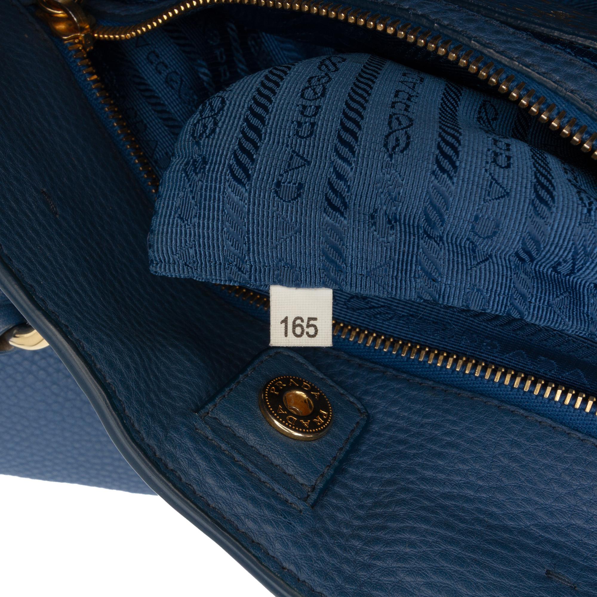 Prada Vitello Daino Open Convertible Tote
