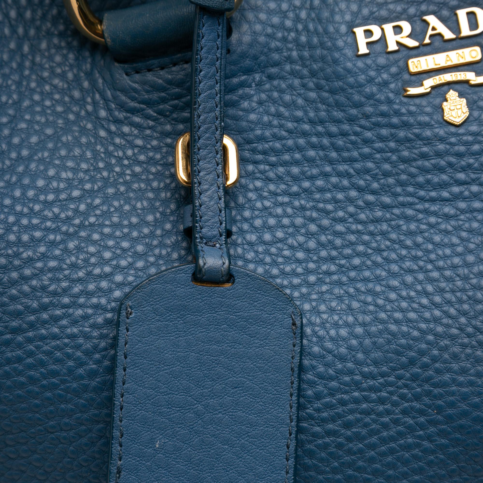 Prada Vitello Daino Open Convertible Tote
