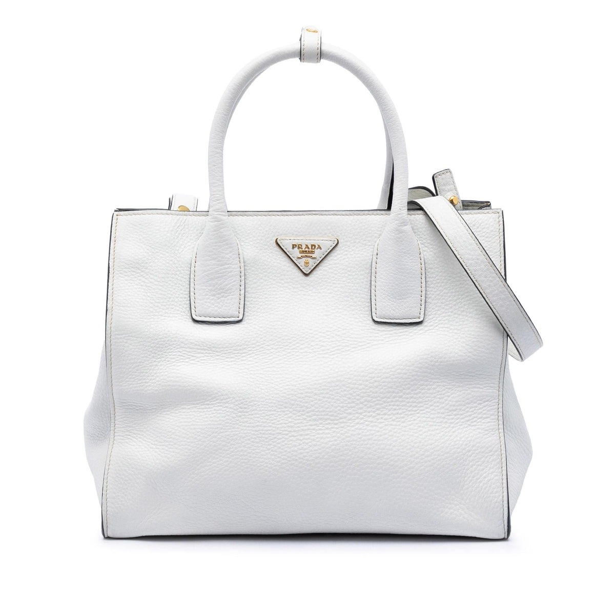 Prada Vitello Daino Open Convertible Tote