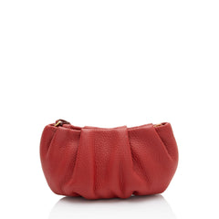 Prada Vitello Daino Pleated Wristlet