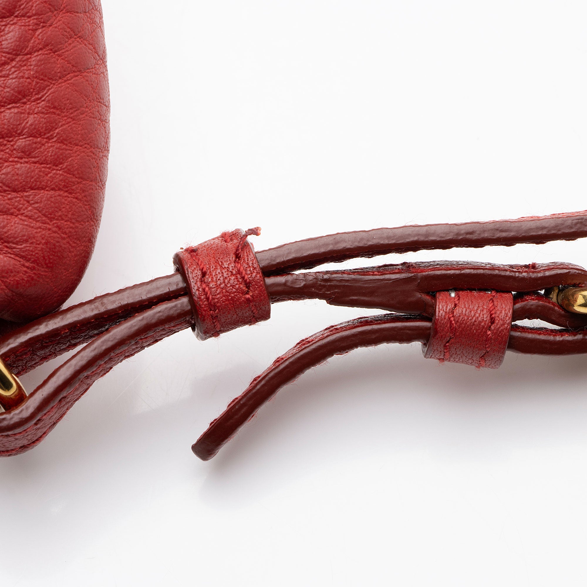 Prada Vitello Daino Pleated Wristlet