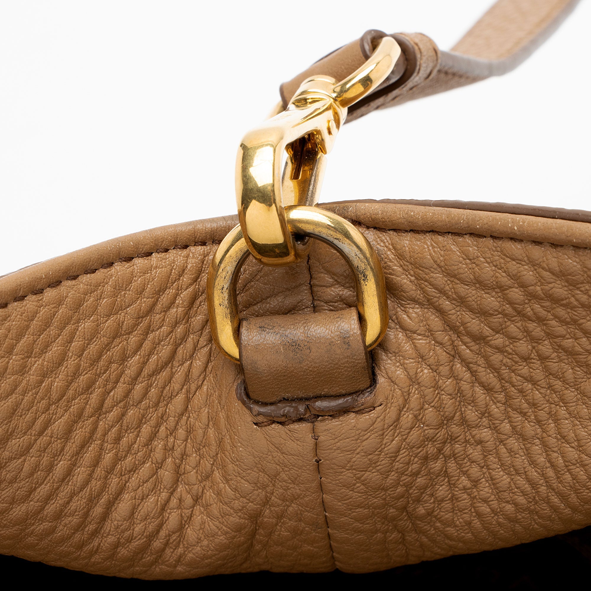 Prada Vitello Daino N/S Shopping Tote