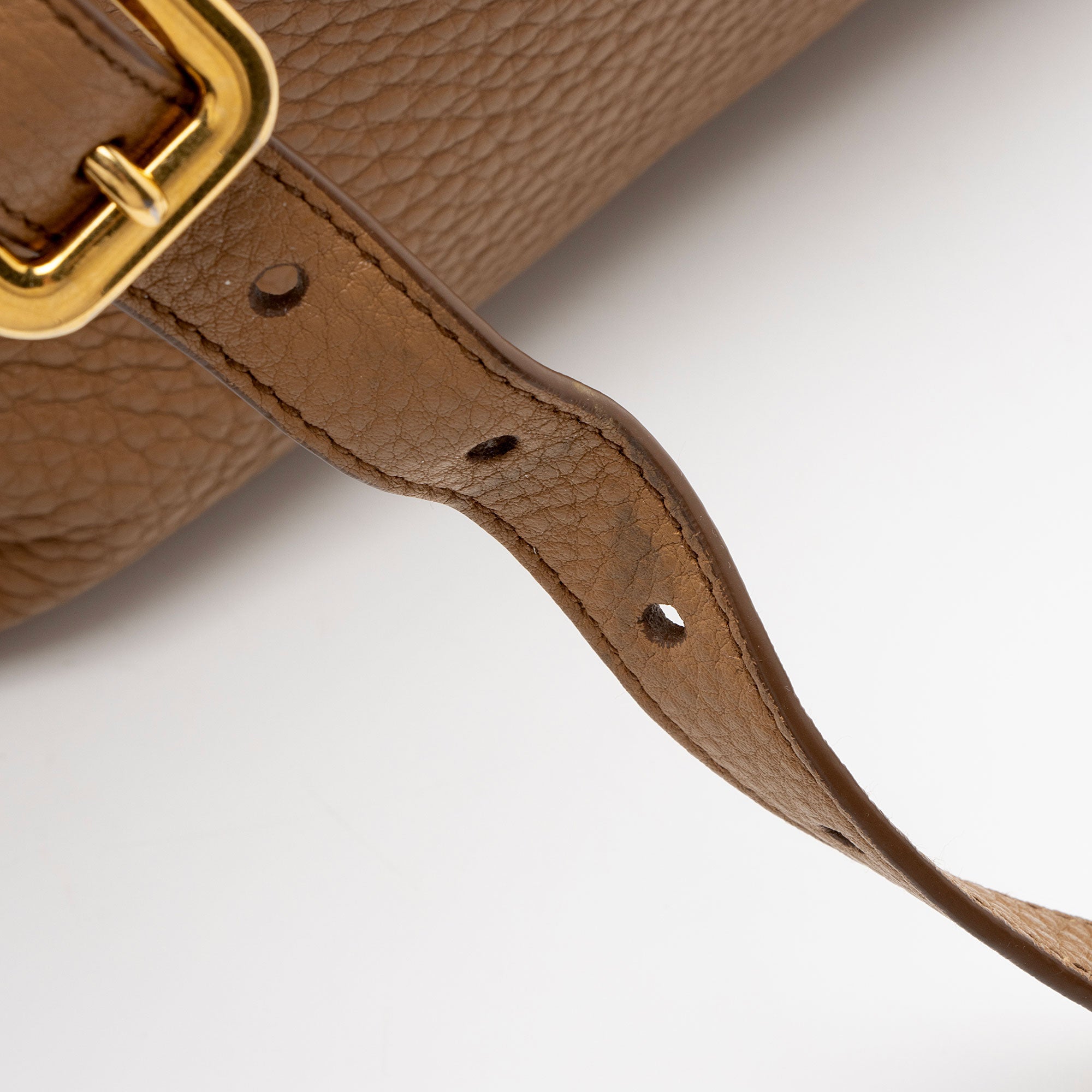 Prada Vitello Daino N/S Shopping Tote