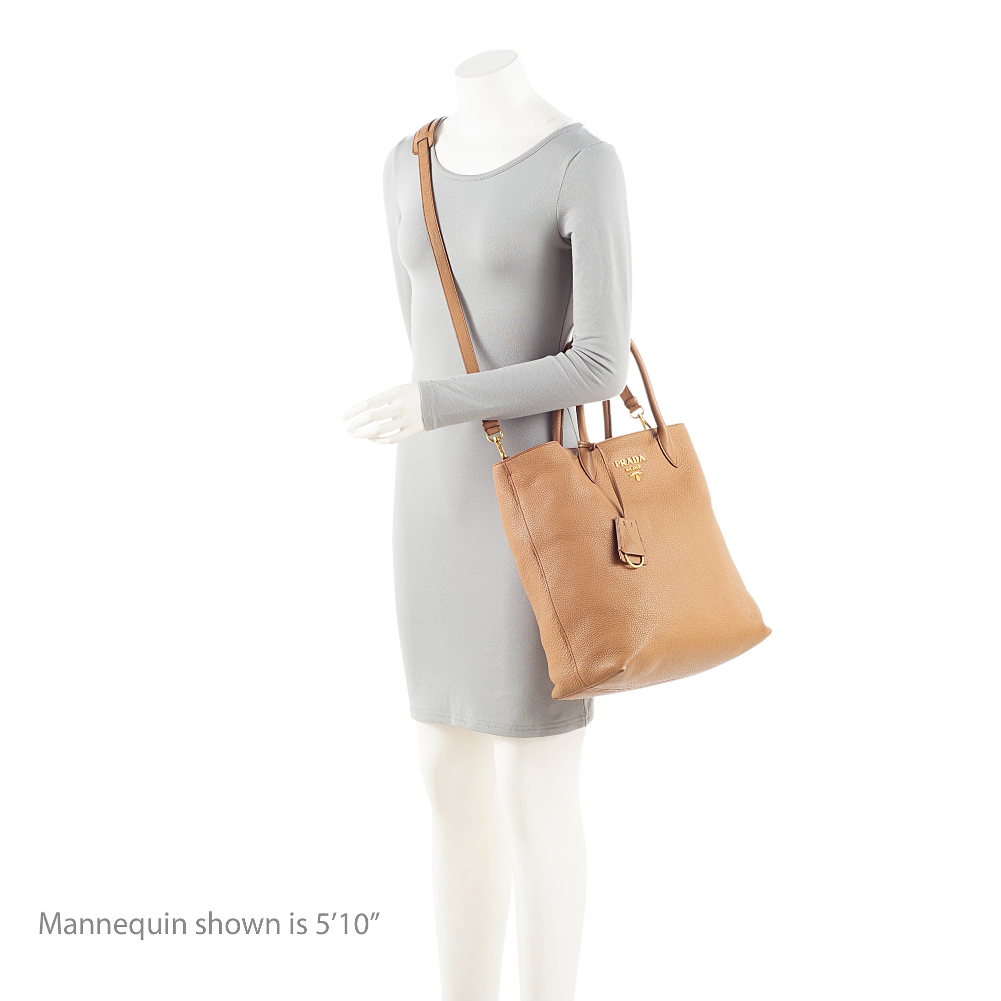 Prada Vitello Daino N/S Shopping Tote