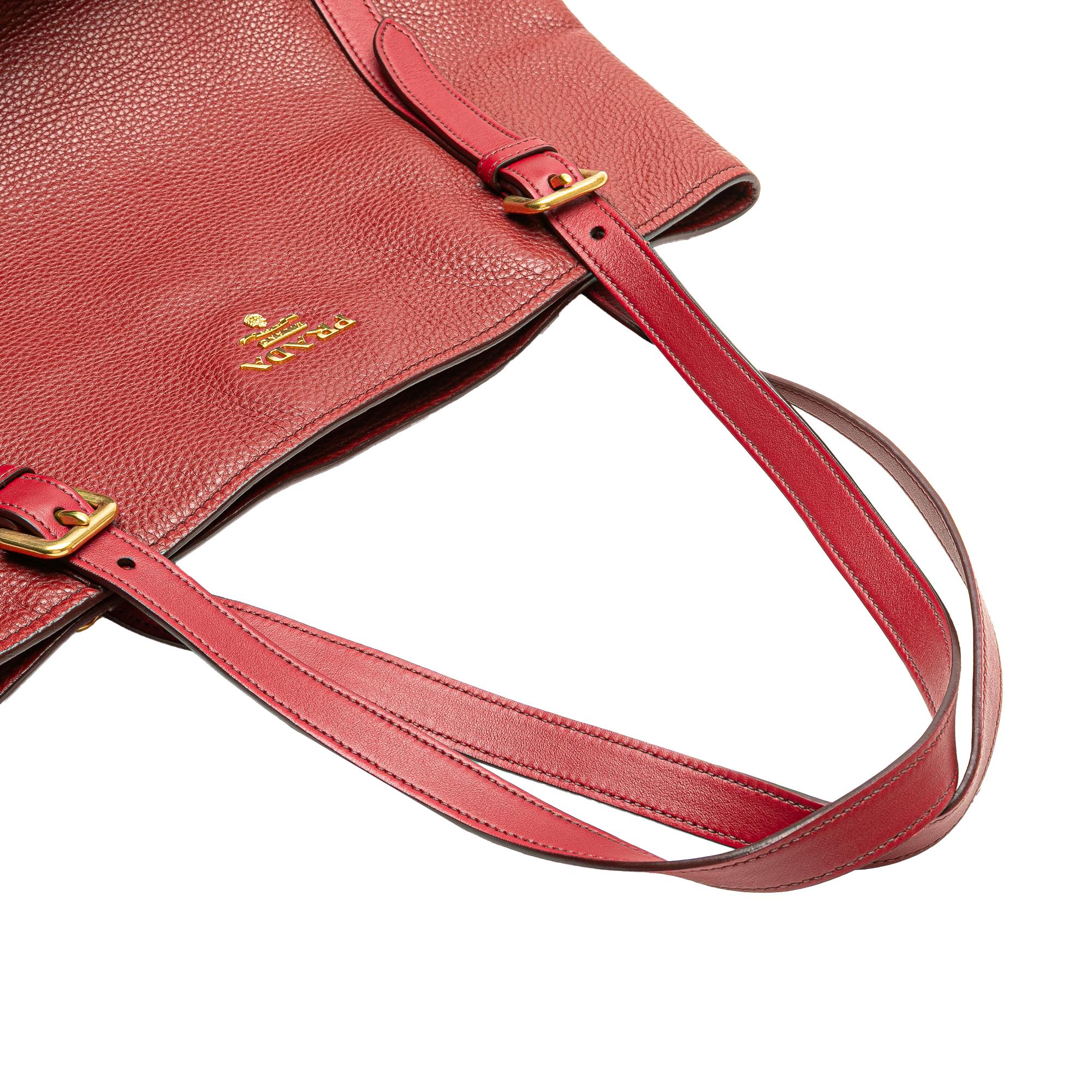 Prada Vitello Daino Shopping Tote
