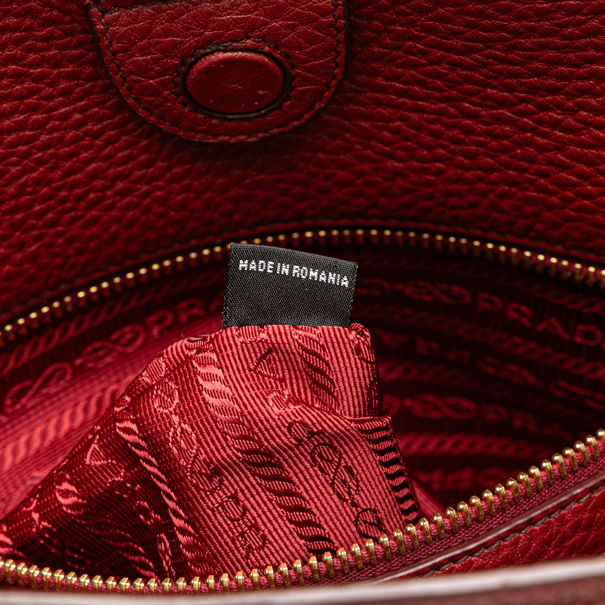 Prada Vitello Daino Shopping Tote