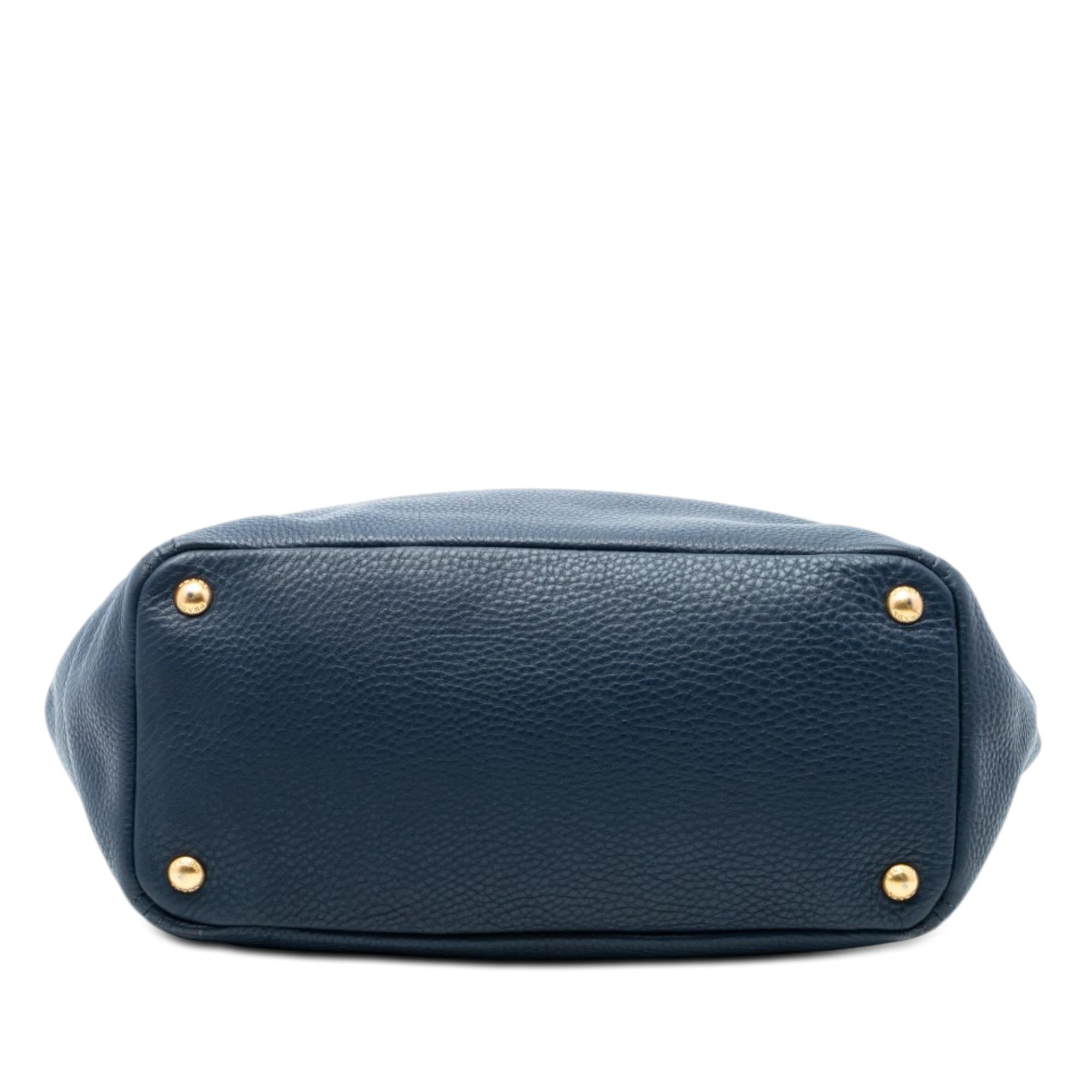 Prada Vitello Daino Side Pocket Convertible Tote