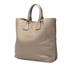 Prada Vitello Daino Side Zip Convertible Tote