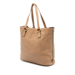 Prada Vitello Daino Side Zip Shopper Tote