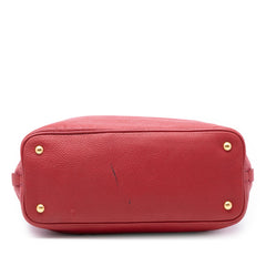Prada Vitello Daino Side Zip Shopper Tote