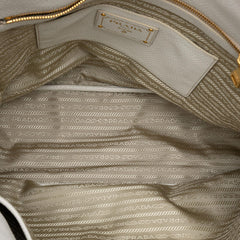 Prada Vitello Daino Side Zip Tote