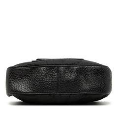 Prada Vitello Daino Trimmed Tessuto Shoulder Bag
