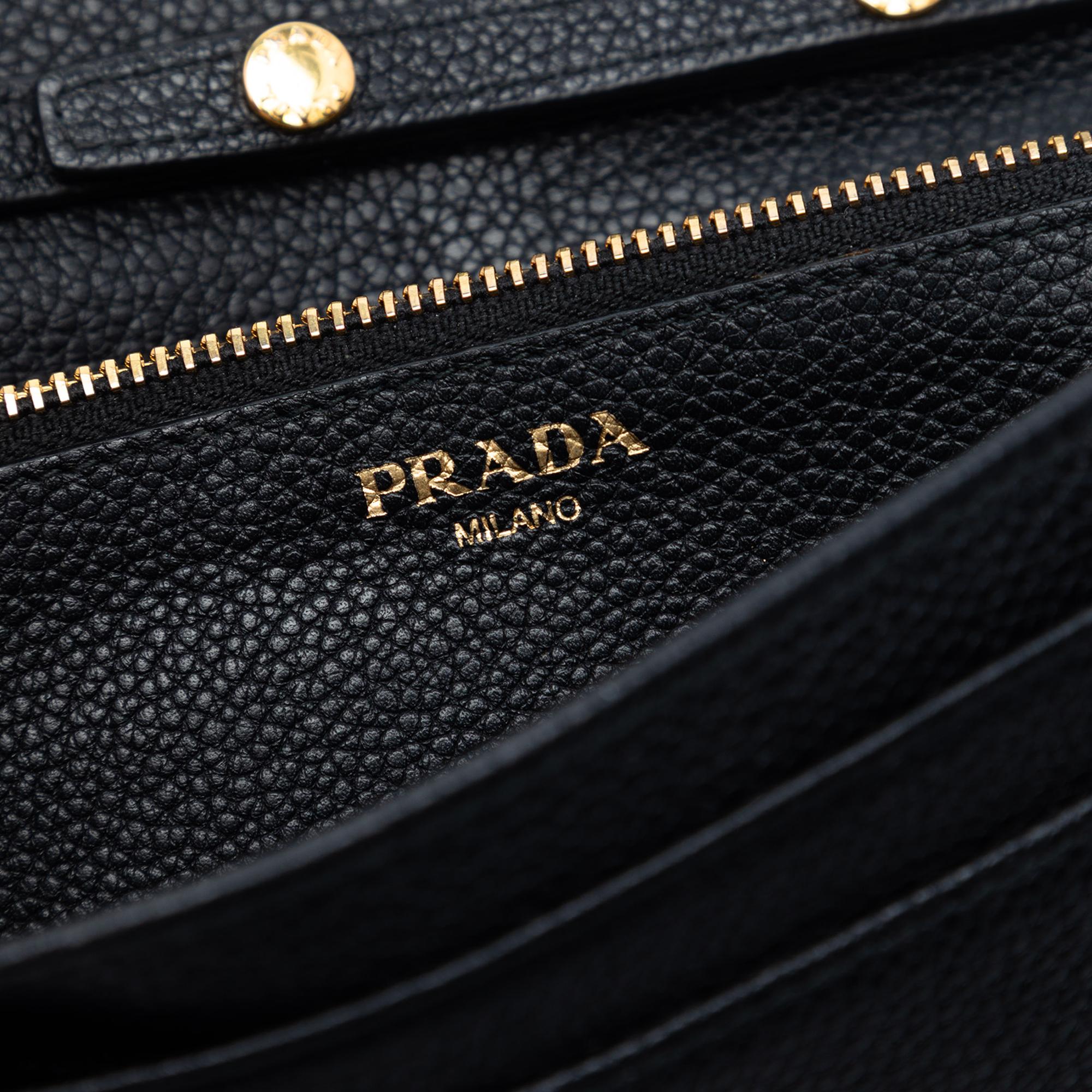 Prada Vitello Daino Wallet On Chain