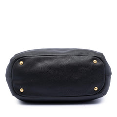 Prada Vitello Daino Zip Top Convertible Tote