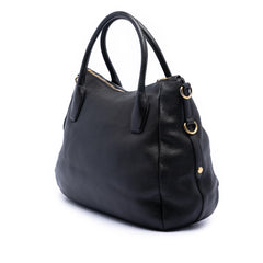 Prada Vitello Daino Zip Top Convertible Tote