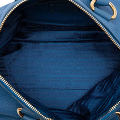 Prada Vitello Daino Zip Top Satchel