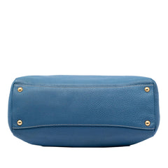 Prada Vitello Daino Zip Top Satchel