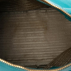 Prada Vitello Daino Zip Top Satchel