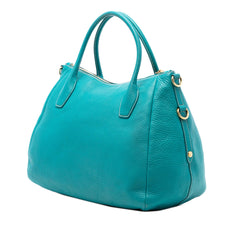 Prada Vitello Daino Zip Top Satchel
