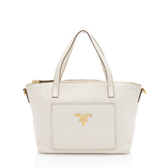 Prada Vitello Diano Pocket Mini Tote