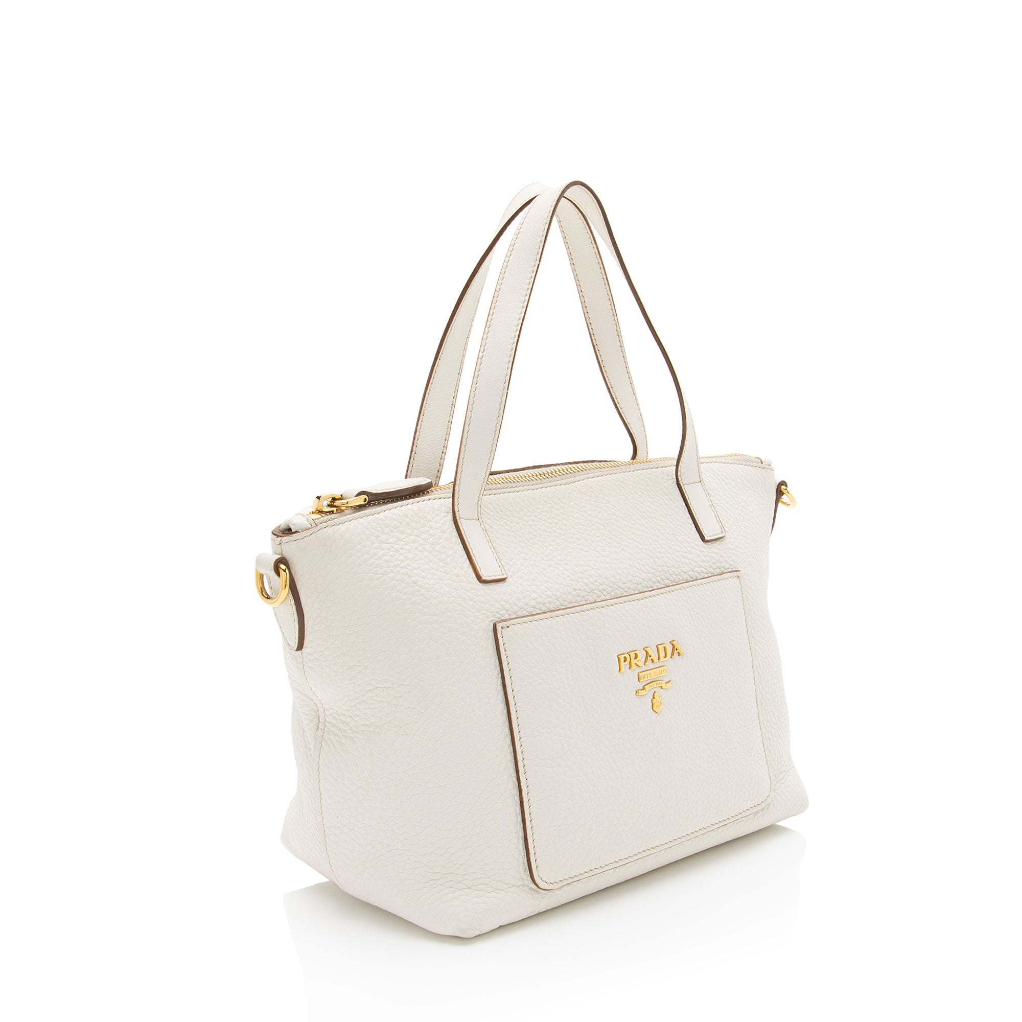 Prada Vitello Diano Pocket Mini Tote